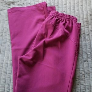 Small maroon purple label healing hands scrub pant